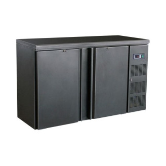 Combisteel Barcooler zwart 2 deurs 350 liter