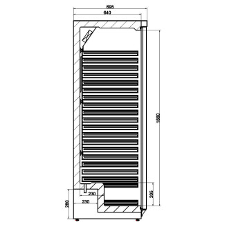 Combisteel Koelkast wit 1 deur, HR600