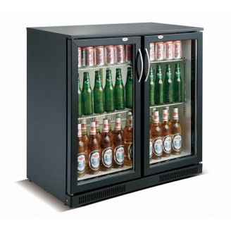 Combisteel Barkoeler zwart 2 deuren 198 liter