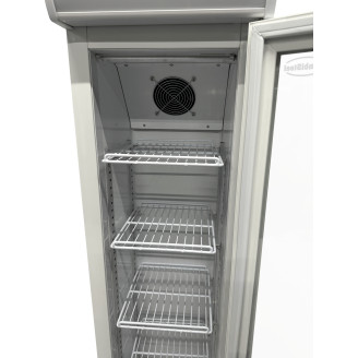 Combisteel glasdeur koelkast smal, wit