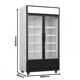 Combisteel - Koelkast - 2 glasdeuren - FCU-750