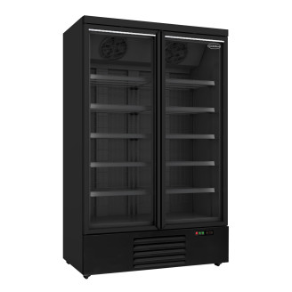 Vrieskast 2 glasdeuren zwart JDE-1000F B