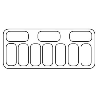 Combisteel schepijsvitrine tenerife 10x5 ltr