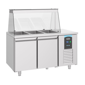Combisteel saladette 2 deuren 3x 1/1 gn pan