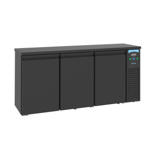 Combisteel Pro Line - barkoeler 3-deurs zwart 500 liter
