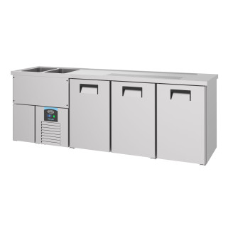 Combisteel Bierkoeler 3 deuren 2l