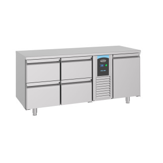 Combisteel 700 koelwerkbank 1drs 4 laden monoblock 474 liter