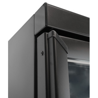 Combisteel glasdeur koelkast zwart CEB-500R BL, 1 deur