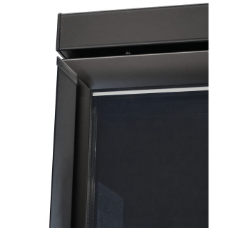 Combisteel glasdeur koelkast zwart CEB-500R BL, 1 deur