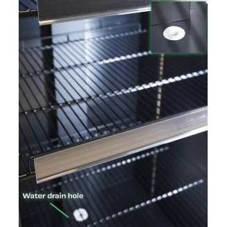 Combisteel glasdeur koelkast zwart CEB-500R BL, 1 deur