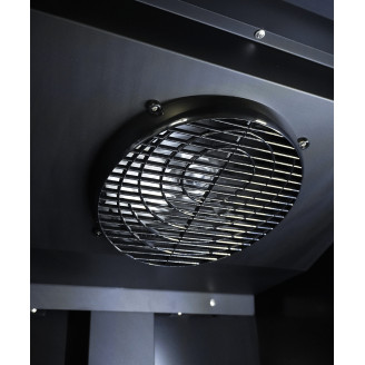 Combisteel glasdeur koelkast zwart CEB-500R BL, 1 deur