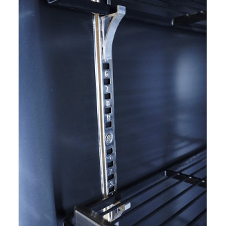 Combisteel glasdeur koelkast zwart CEB-500R BL, 1 deur