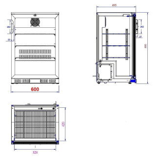 Combisteel Barkoeler 1 Deur