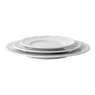 Saturnia Bord porselein met brede rand - &Oslash; 21 cm