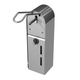 Desinfectiepaal incl. dispenser met elleboogbediening