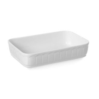 Hendi Ovenschaal - Rechthoek - Rustika - 280x185x65 mm - Wit - Porselein