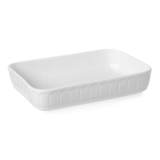 Hendi Ovenschaal - Rechthoek - Rustika - 330x225x70 mm - Wit - Porselein
