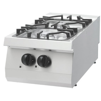 Maxima Heavy Duty Kookplaat - 2 Pitten - Enkel - 70 cm Diep - 13.5 kW - Gas