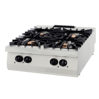 Maxima Premium Kookplaat - 4 Pitten - Dubbel - 90 cm Diep - Gas