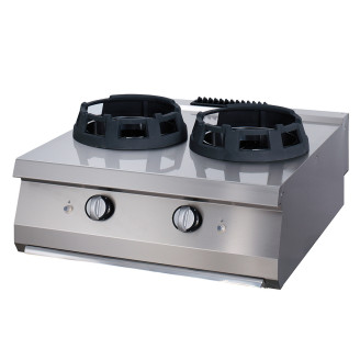 Maxima Premium Wok Brander - 2 x &Oslash; 28,5 cm - Dubbel - 90 cm - Gas
