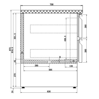 Combisteel RVS Koelwerkbank 6 laden