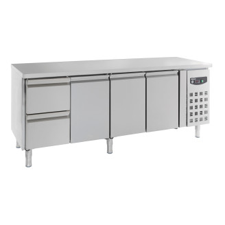 Combisteel 700 koelwerkbank 3drs 2 laden 553 liter