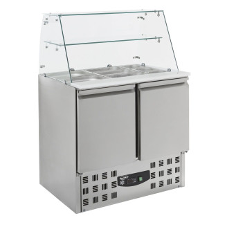 Combisteel Gekoelde saladette glasopstand 2 deurs