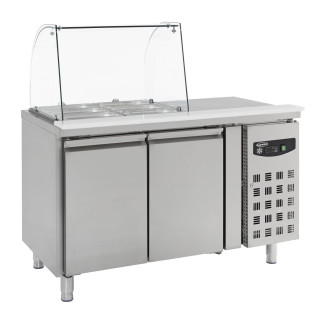 Combisteel Koelwerkbank glasopstand 2 deuren