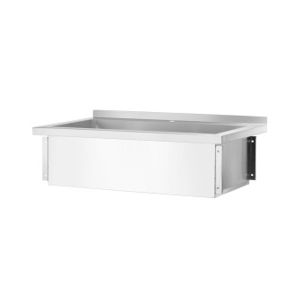 Hendi enkele spoeltafel Budget Line &ndash; geschroefd, diepte: 600 mm, Budget Line, 1000x600x(H)850mm
