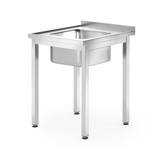 Hendi Profi Line spoeltafel &ndash; geschroefd - 600x600x(H)850mm