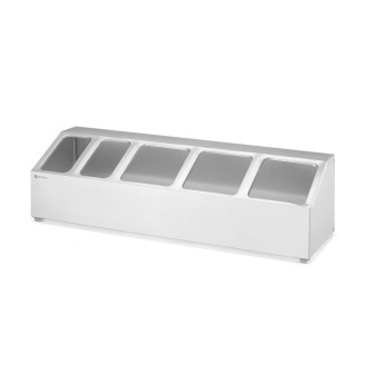 Hendi gastronormbak houder, 5 compartimenten, 745x245x(H)215mm