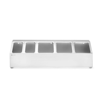 Hendi gastronormbak houder, 5 compartimenten, 745x245x(H)215mm