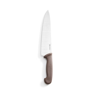 Hendi Koksmes 240 mm - bruin PP heft