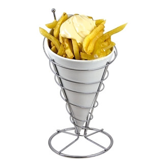 EMGA Patat-friteszak schaal - &Oslash; 12 CM - Porselein