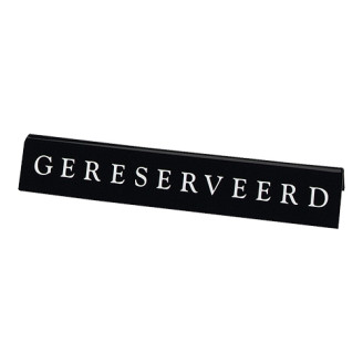 Kunststof Bordje - Gereserveerd 2 zijdig