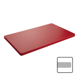 CaterChef snijblad polyethyleen rood glad 400x250x20 mm