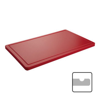 CaterChef Snijblad Polyethyleen Rood Geul 500x300x20 mm