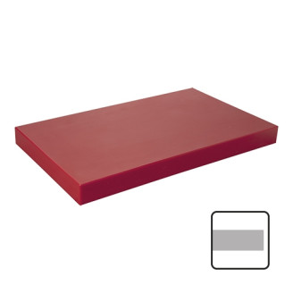 CaterChef snijblad polyethyleen rood glad 500x300x4 mm