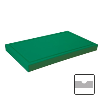 CaterChef snijblad polyethyleen groen geul 500x300x40 mm