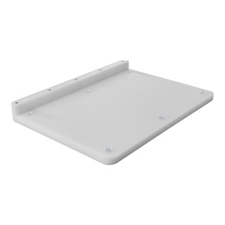 Trancheer/buffetplank+geul polyethyleen wit