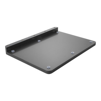 Trancheer/buffetplank+geul polyethyleen zwart