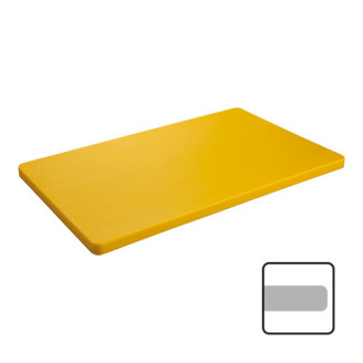 CaterChef snijblad polyethyleen geel glad 600x350x20 mm