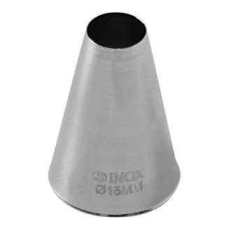 EMGA RVS spuitje glad &Oslash;15 mm