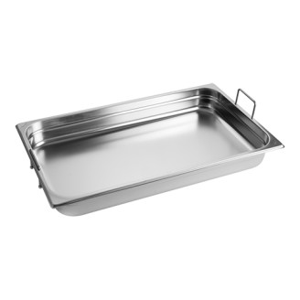 RVS gastronorm bak met greep 1/1GN - 65 mm
