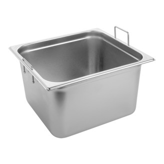 RVS gastronorm bak met greep 2/3 GN - 200 mm