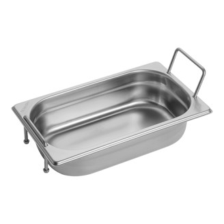 RVS gastronorm bak met greep 1/4 GN - 65 mm