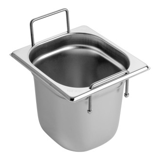 RVS gastronorm bak met greep 1/6 GN - 150 mm
