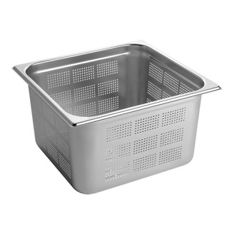 RVS gastronorm bak geperforeerd 2/3 GN - 200 mm