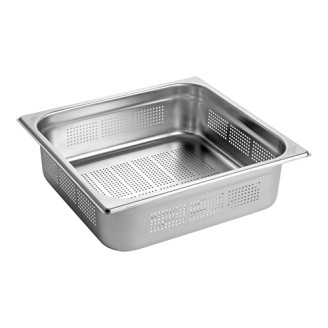 RVS gastronorm bak geperforeerd 2/3 GN - 100 mm