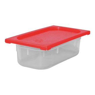 CaterChef voedseldoos Rood 4,0 liter 1/3 GN